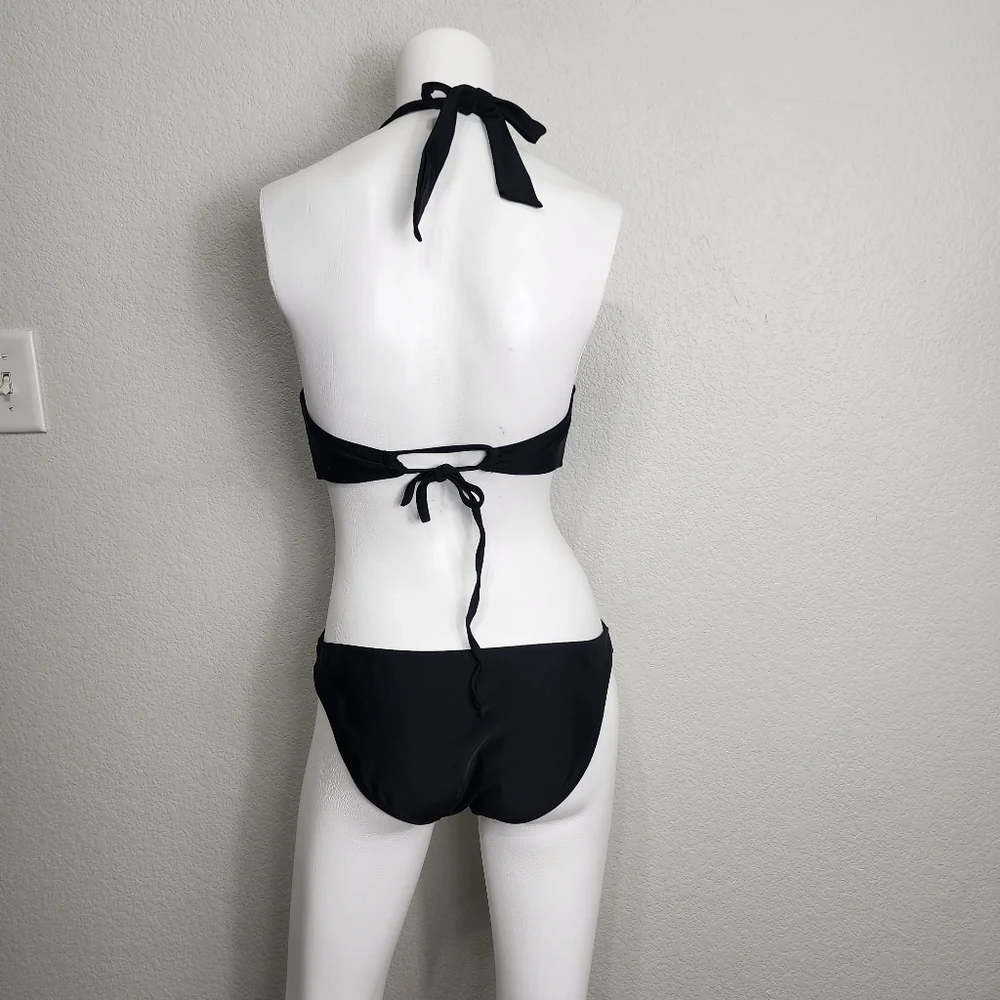 Apollo Black One Piece Swimsuit Size L